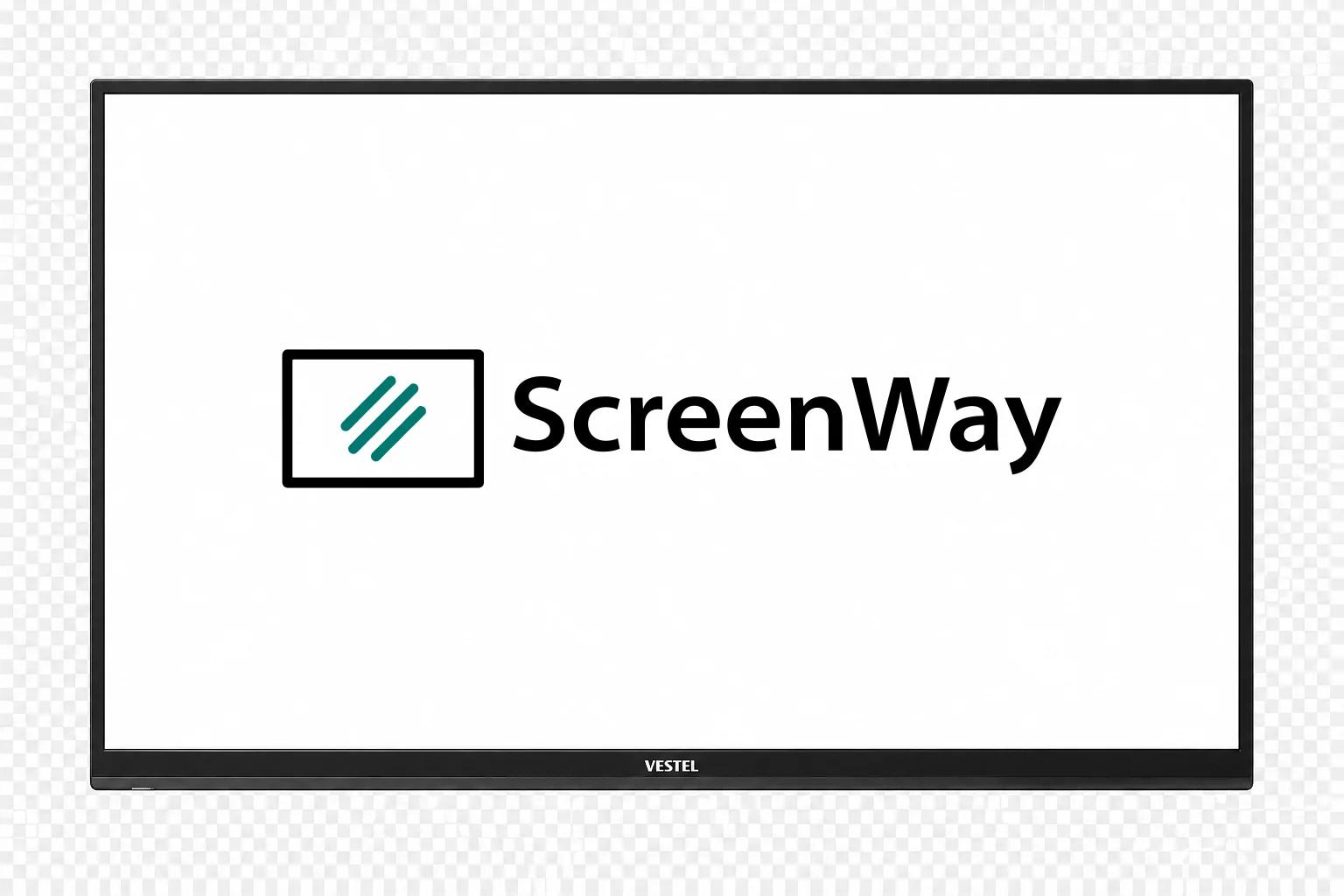 VESTEL PN-Serie 4K-Display mit ScreenWay-Logo